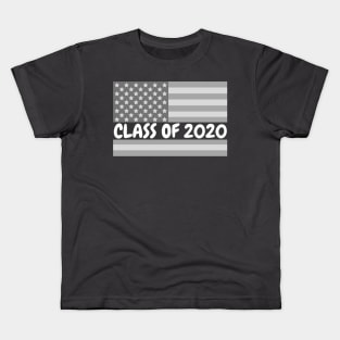 Class of 2020 Senior American Flag Graduation Gifts Kids T-Shirt